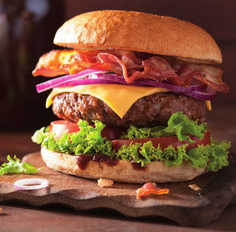 RUČNĚ VYROBENO PRO MAKRO 8 cm 97,5 % 8 cm 97,5 % 11 cm 97,5 % Hovězí hamburger původ: Belgie bal.: 8 150 g, 8 200 g (na objednávku) od 24, 44 28, 11 * RUČNĚ VYROBENO PRO MAKRO Hovězí hamburger bal.
