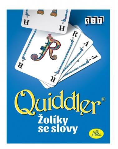 QUIDDLER Karetní hra pro ty, kdo rádi soutěží ve slovních bitvách. Vaším cílem je co nejdříve složit slovo, či slova z daných karet, jejichž počet se každé kolo zvyšuje, a karty vyložit.