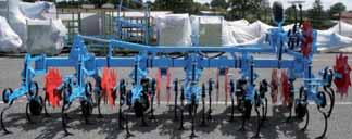 Plečka SCD TIP 5 s hydraulickým sklápaním 4/6 riadková pri 75 cm medziriadkovej vzdialenosti Plečka SCD TOP 7 s hydraulickým sklápaním 12 riadková pri 80 cm medziriadkovej vzdialenosti Dĺžka rámu 4