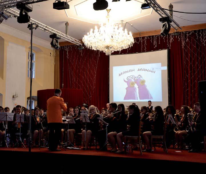 na Mezinárodním soutěžním festivalu v italské Giulianově 24. 6. na koncertech v rámci XIV. ročníku Mezinárodního festivalu dechových hudeb v Jeseníku a v lázních.