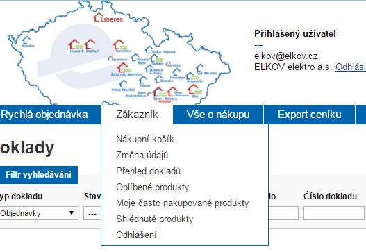 Kompletní přehled dokladů Historie dokladů od 1.1.2016.