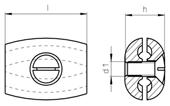 11 49 5 19 1,8 5 / 100 Svorka lanová plochá / Oval wire rope clip 3450-13 13 1/ 1,5 61 30 5 36,3 0 / 60 povrch / finish: galvanický zinkochromát (bílý) > 8µm / galvanized > 8µm 3450-14 14 9/16 14 7