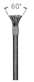 3433-8 8-30 31 43 17 38 70x130 15 13,5 Koncovka lanová s vidlicí / Spelter socket open materiál /material: ocel C45E, pevn.tř.6.8, Re 480MPa / forged h.t.steel Ck45 Kód lano Ø h b d4 e d1 nosnost kg 1ks Art.
