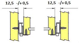 vypadnutí 0160 400mm - jednostranné nucené vedení 0254 450mm 0161