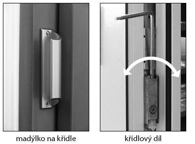 Balkonová pojistka Balkonové dveře nemají ve standardu oboustrannou kliku, na přání je možné dodat tzv. balkonovou (proti průvanovou) pojistku.