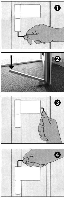 Seřizování vstupních dveří Vstupní dveře se mohou časem usadit, křídlo se svěsí a může začít drhnout nebo se špatně zamykat (záleží zde na rozměru, hmotnosti a konstrukci dveří, provozních a