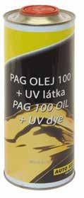 699 Kč PAG olej 46 + UV látka 1 l PAG olej 100 + UV látka 1 l Kód: DK N0110 599 Kč MOC: 799 Kč Kód: