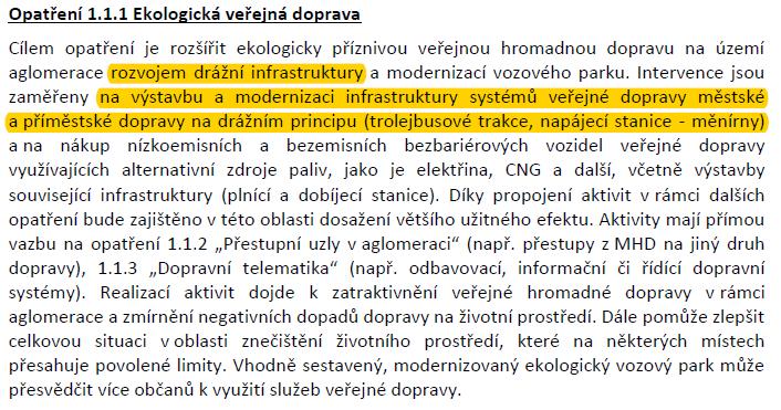 5. PŘEDSTAVENÍ PŘÍSLUŠNÝCH ČÁSTI STRATEGIE ITI