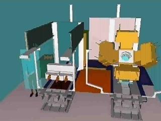 Simulace pracovní operace 3D model