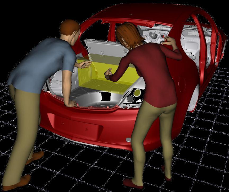 Digitální simulace umožní analyzovat interakci člověka a prostředí pracoviště už v rané fázi plánování