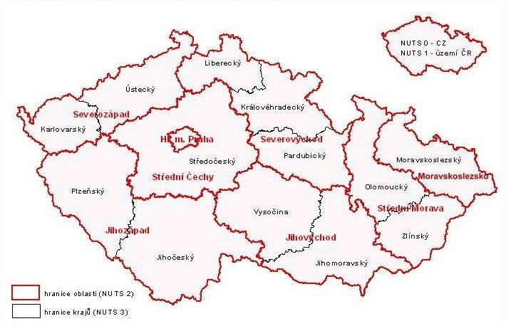 Příloha 1: Členění NUTS 0-3 v ČR 1