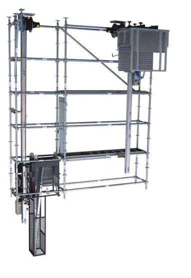 SMART - svislý nákladní výtah Nový stavební výtah s ozubený hřebene CAMAC SMART je první výtahe určený speciálně k ontáži na lešení.