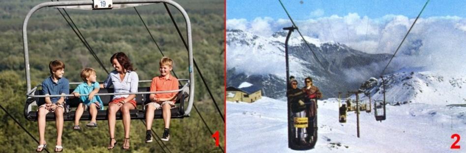 PŘEHLED SOUČASNÉHO STAVU POZNÁNÍ 1.4.3 Otevřené kabiny lanovek Otevřené kabiny lanovek se téţ nachází v lyţařských centrech a turistických oblastech, viz 1.4.2.