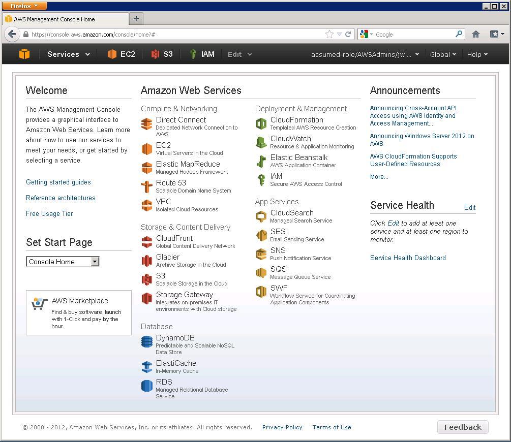 verze AWS z roku 2002 byla zaměřená na tvorbu informací dostupných z Amazonu směrem k partnerům pomocí modelu webových služeb s programovou, vývojovou podporou a byla zaměřená na Amazon jako
