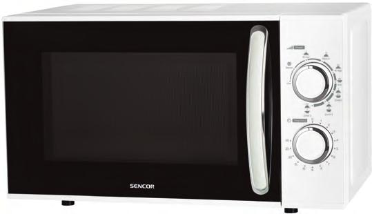 Mikrovlnné trouby SMW 4217WH Mikrovlnná trouba Kombinovaný režim vaření (mikrovlny + gril) Vnější plášť bílý lak Vnitřní prostor bílý lak Objem 17 l 4 úrovně mikrovlnného výkonu Funkce rozmrazování