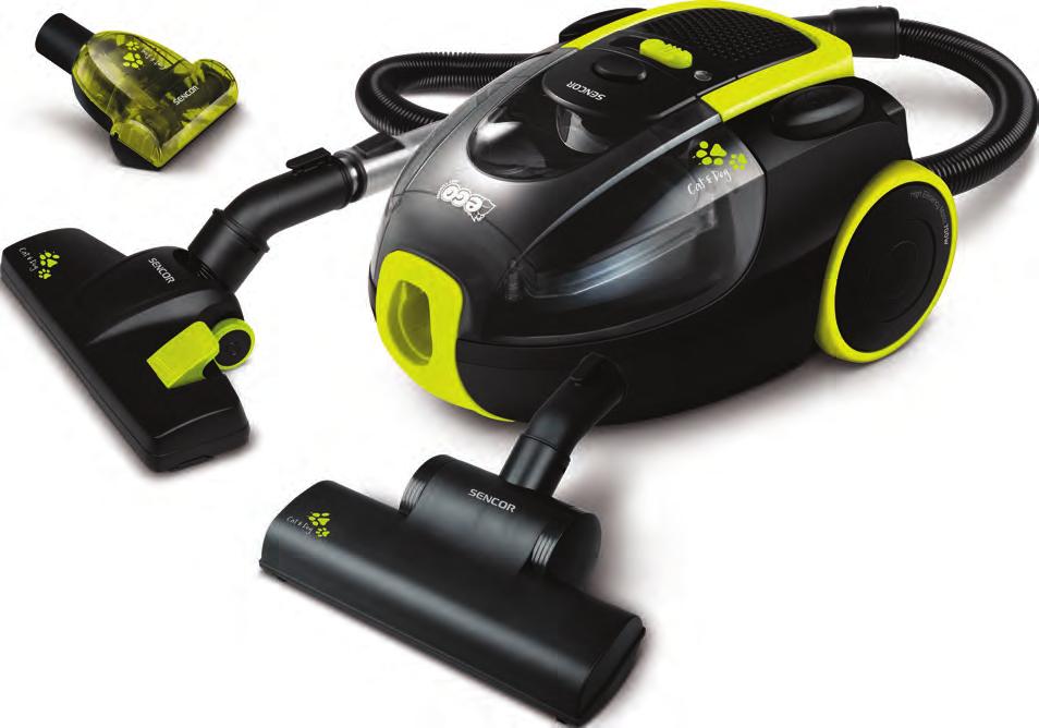 Bezsáčkové vysavače SVC 1030 CAT & DOG Bezsáčkový vysavač 6 LET ZÁRUKA na motor Turbohubice + speciální mini-turbohubice na dokonalé vysátí zvířecí srsti z čalounění v ceně
