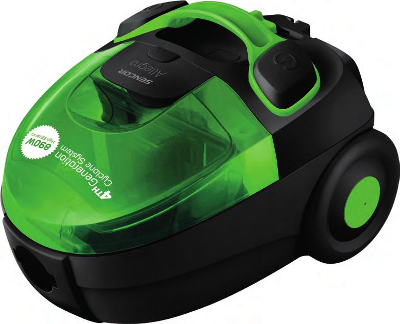 Bezsáčkové vysavače SVC 510GR ALLEGRO SVC 511TQ ALLEGRO SVC 512VT ALLEGRO Bezsáčkový vysavač Vysoce účinný 890 W ECO motor Třída energetické účinnosti: B Třída účinnosti vysávání pro koberce:
