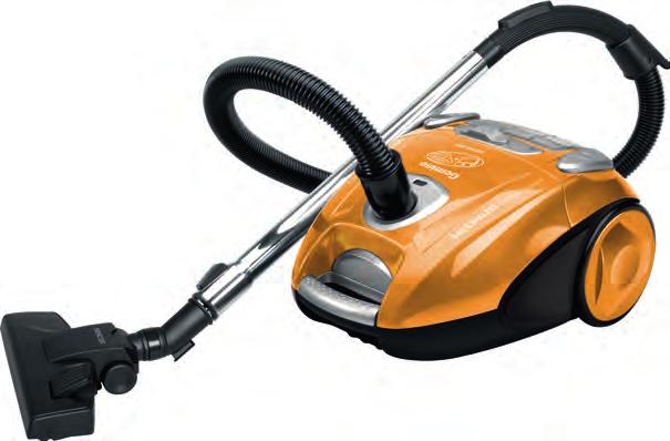 Kombinované vysavače SVC 900 GEMINO Bezsáčkový & sáčkový vysavač (2 v 1) Vysoce účinný 900W ECO motor Třída energetické účinnosti: B Třída účinnosti vysávání pro koberce: D Třída účinnosti vysávání