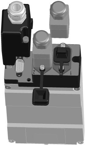 1: Systémová přípojka Zásuvky SCRJ Port 2 Port 1 Konektor napájení Zásuvky RJ-45 Port 2 Port 1 Systémová přípojka pro RJ-45 Systémová přípojka pro SCRJ (optický kabel) Upozornění ï Když je zástrčka