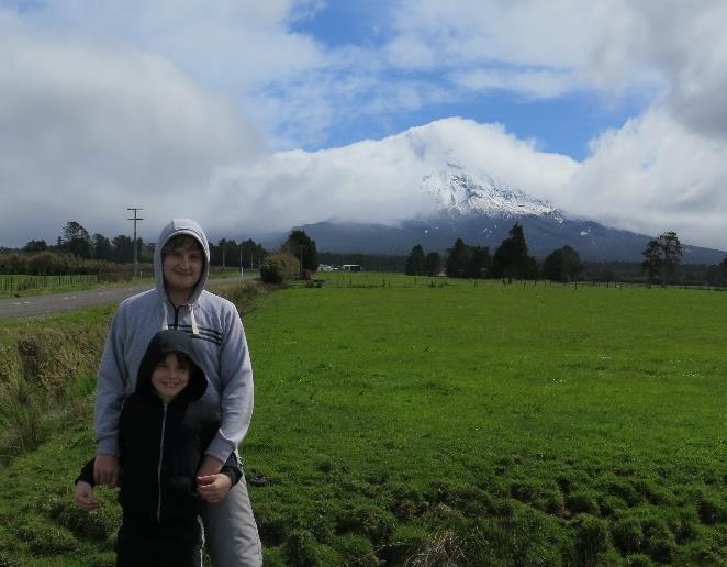 Já jsem postavil sopku Taranaki.