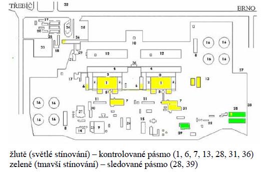 UTB ve Zlíně, Fakulta logistiky a krizového řízení 58 Obr. 18. Kontrolované a sledované pásmo v rámci jaderné elektrárny Dukovany Zdroj: [26