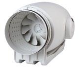 Diagonální ventilátory do kruhového potrubí MIXVENT-TD Silent ErP ErP conform TD SILENT TD-/ N SILENT TD SILENT T Technické parametry Skříň z plastu, skládá se z konzole pro montáž na zeď nebo strop,