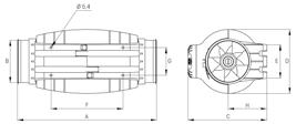 Diagonální ventilátory do kruhového potrubí MIXVENT-TD
