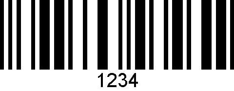 UPC-E1 je také numerický kód pevné délky a jeho typické použití je pro zboží na regálech v maloobchodě. Délka vstupního řetězce je 6 číslic. Obr.