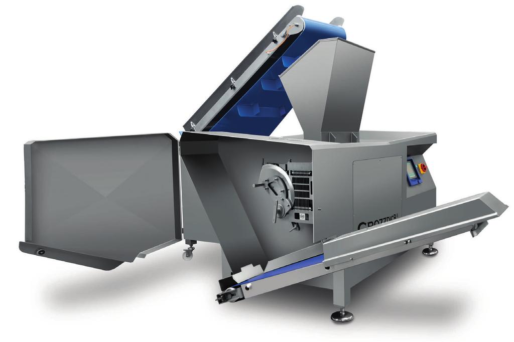 CROZZDICR - Comfort Automatické viacúčelové krájače CROZZDICR - Comfort sú už v základnej verzii vybavené integrovaným zdvíhacím zariadením.