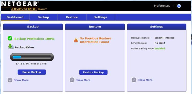 2. Do každého počítača so systémom Windows nainštalujte aplikáciu genie. 3. Prevezmite aplikáciu ReadySHARE Vault z lokality www.netgear.