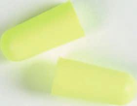 zvukovodu Tapered very soft foam earplugs with smooth surface and stay-together cord,