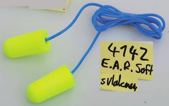 SOFT SNR 36dB Zátky ze speciální PVC pěny, tvarová paměť umožňuje postupné a dokonalé