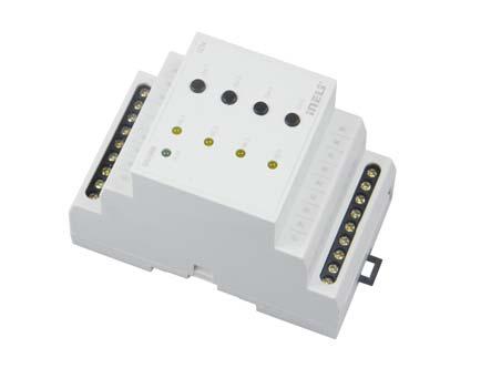 SA-04M Unitate de iesire cu 4 canale Proiectat pentru comutarea statica a unor aplicatii si sarcini variate. SA-04M are 4 relee independente cu comutator static (fara contacte mecanice).