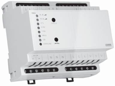 INSTALATII ELECTRICE INTELIGENTE Actuator de dimare cu 1 canal DIM-6 PARAMETRII TEHNICI 1 TL AI 6 M 1 R,L,C Bornele de acces pt.