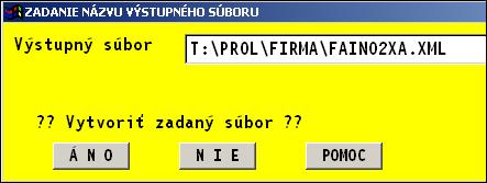 Vytvorený súbor potom využijete na import údajov. Po kontrole údajov, vytlačení výkazu alebo exporte do XML súboru si nezabudnite uložiť tento stav cez F2 ULOŽIŤ.