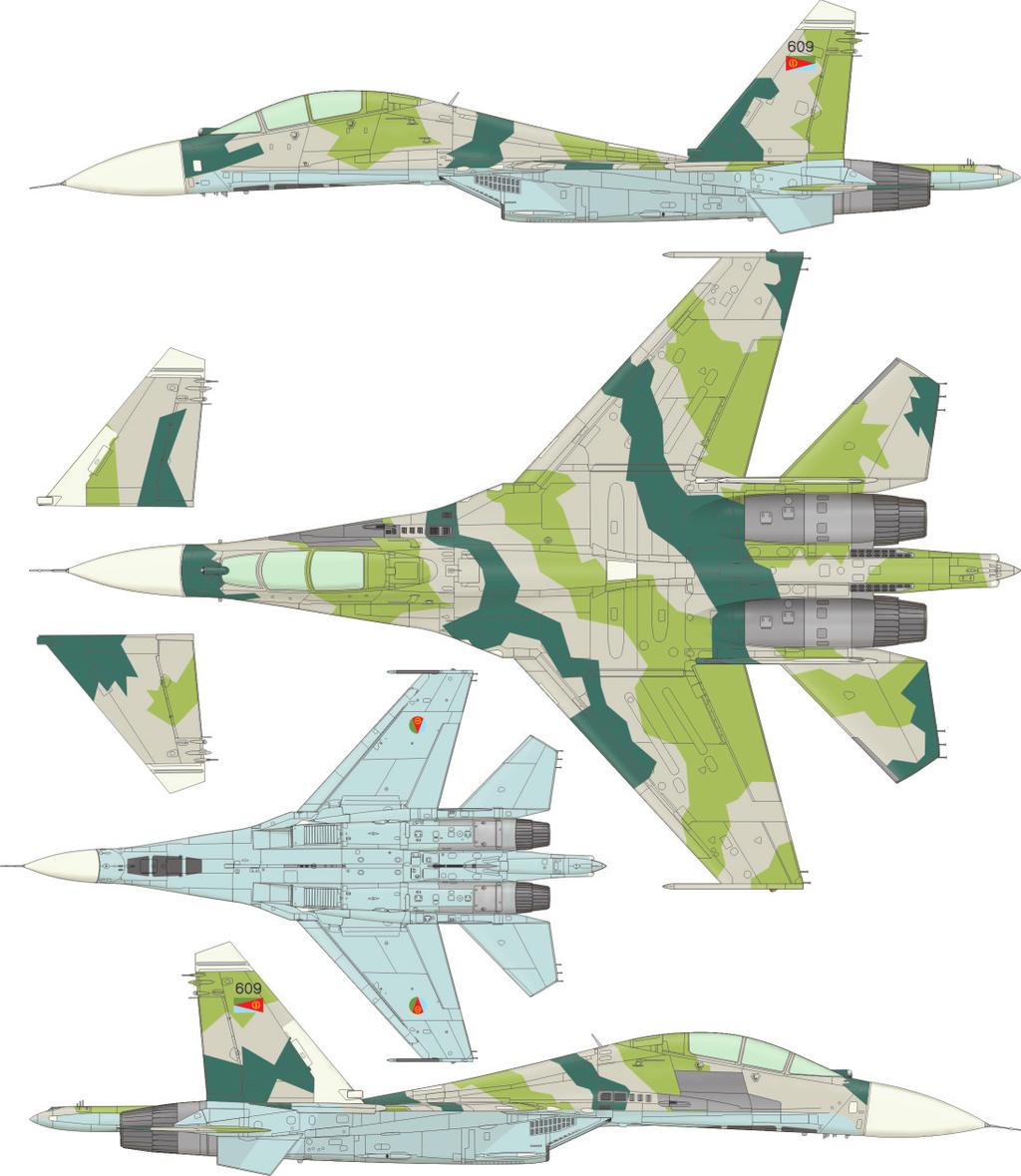 C Su-2UB, Eritrean Air orce, th ighter Squadron, Asmara Airport, Eritrea, Summer 2003 The Eritrean Air orce obtained 8 Su-2SK single seat and two Su-2UB two seat aircraft, the first one being