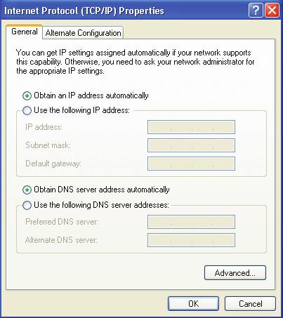 Vyberte Internet Protocol (Internetový protokol) (TCP/IP) a potom klepněte na Properties (Vlastnosti). 3.