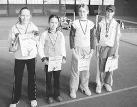 30 1-2 / 2006 HALOVÉ MAJSTROVSTVÁ SR 2006 Majstrovstvá Slovenska mladších žiačok usporiadal v Nitre TC SPU AX Výstavníctvo. Zúčastnili sa na nich všetky nasadené hráčky.