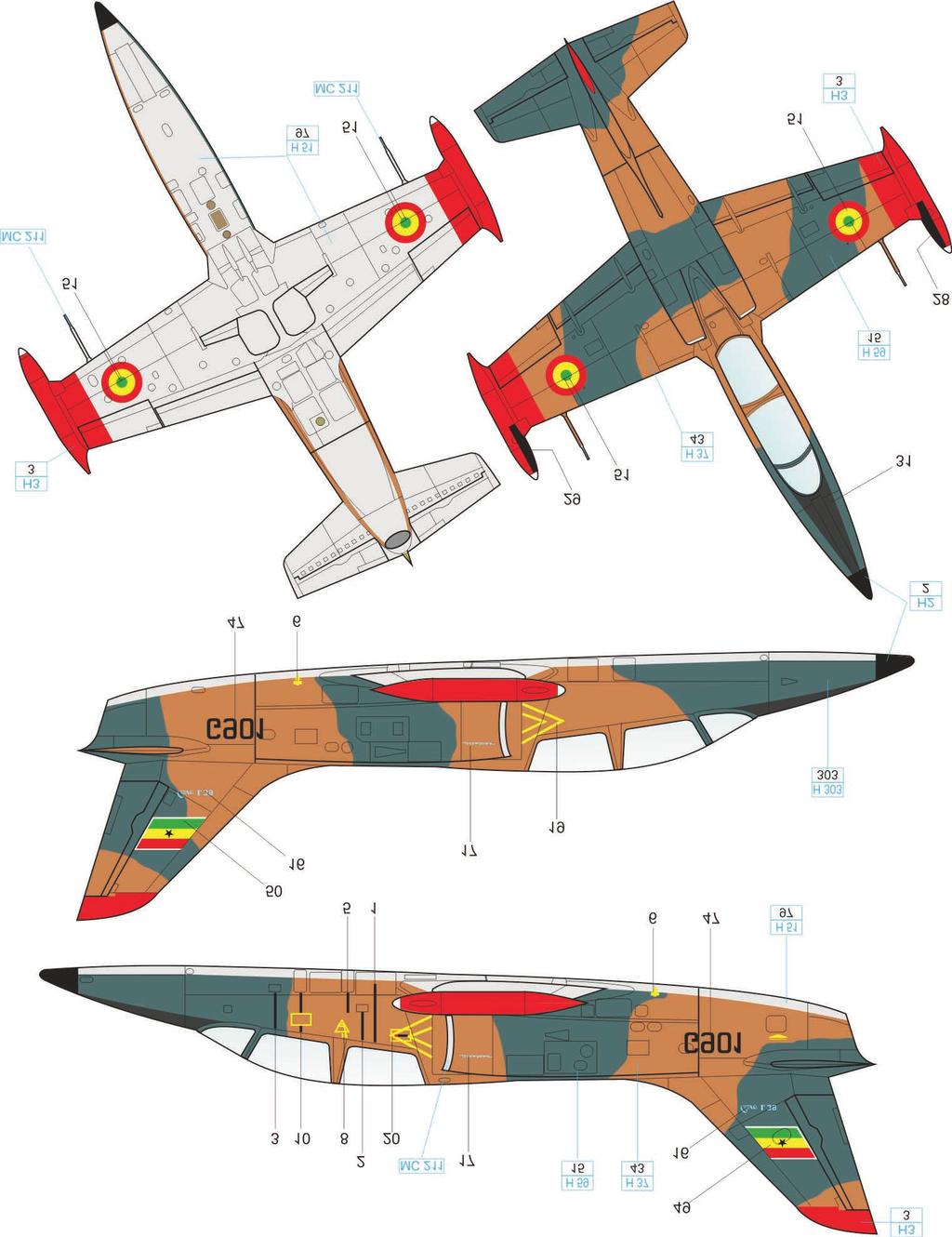 H. Aero L-9C Albatros Aero L-9C Albatros, Ghana Air Force Aero L-9C Albatros,