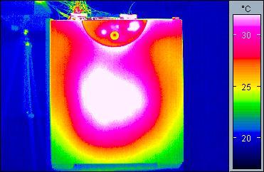 prostoru Termogramy komory s nucenou