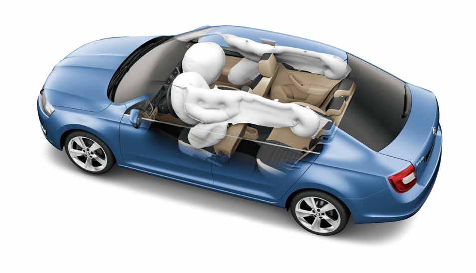 BEZPEČNOSŤ Byť spoľahlivým rodinným automobilom, znamená spĺňať najprísnejšie bezpečnostné kritériá. Rapid v tomto určite nesklame.