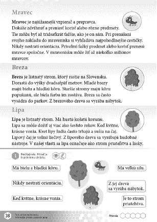 Príroda Mravec, Breza, Lipa Čítanka k Šlabikáru LIPKA, strana 38 Návrh prípravy na vyučovaciu hodinu 179 (http://www.aitec.sk/assetsd/files/navrhy-priprav-citanka-lipka-str-1-64_692_sk.