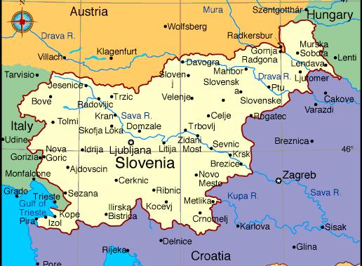 1 Základné údaje Oficiálny názov: Slovinská republika Republika Slovenija Vstup do EÚ: 1. máj 2004 Európsky parlament: 7 volených členov Hlavné mesto: Ľubľana Rozloha: 20.
