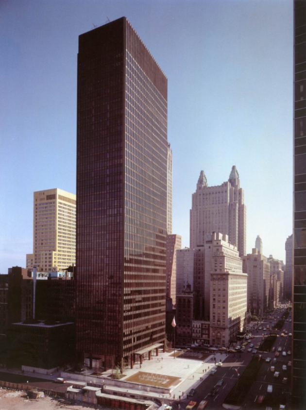 der Rohe Sigram building, Menhetn, Nju Jork, 1958.