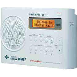 Popis a ovládací prvky Přední strana DAB+ rádio Sangean DPR-69+, FM, aku, Obj. č. 34 50 45 1. Reproduktor 2. BAND - tlačítko pro změnu frekvence (AM / FM) 3.