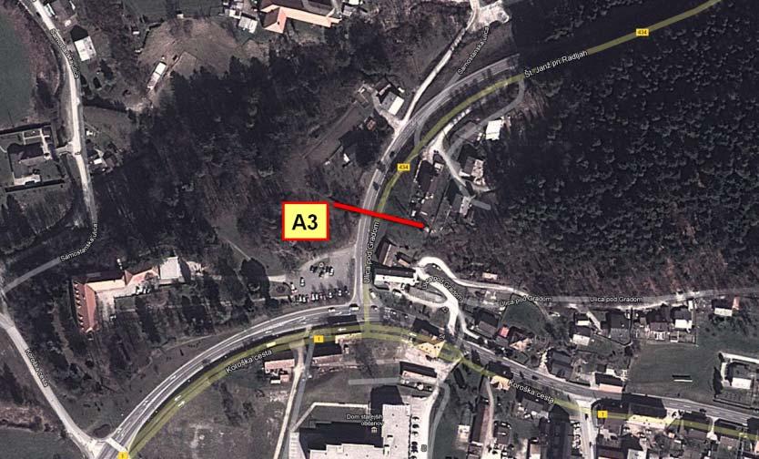 2.8 ODSEK OBRTNA CONA, AVTOMATSKI ŠTEVEC A3 V nadaljevanju sledi kratka analiza avtomatskega števnega mesta na vpadnici v Radlje iz mejnega prehoda za dan 3.12.2012 do 4.12.2012, podatki so za 24 ur.