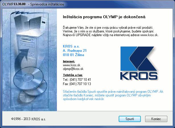 1 INŠTALÁCIA A ARCHIVÁCIA 13 POZOR!