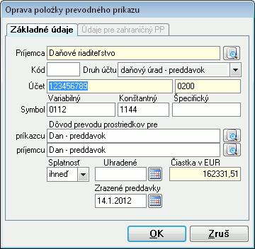153 4 SPRACOVANIE PERSONÁLNEJ A MZDOVEJ AGENDY 153 Pri variabilnom a špecifickom symbole program akceptuje ľubovoľnú kombináciu zástupných znakov RMQD, pričom R - rok, M - mesiac a Q - štvrťrok sa