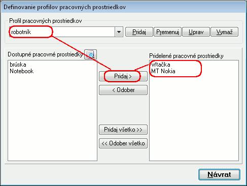 Na jednoduchšie pochopenie profilov uvedieme príklad: určitá profesia používa rovnaké pracovné prostriedky.