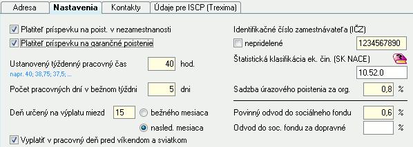 56 OLYMP MZDY A PERSONALISTIKA Identifikačné číslo zamestnávateľa (IČZ) je číslo pridelené Sociálnou poisťovňou.